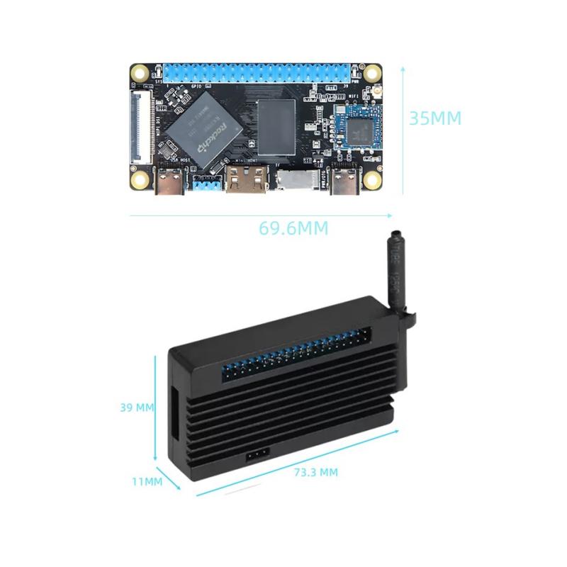 WiFi فعالیت کے ساتھ پاکٹ سائز RK3566 سنگل بورڈ کمپیوٹر